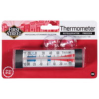 First Street Thermometer, Refrigerator/Freezer, 1 Each