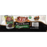 S&W Black Beans, Organic, 8 Each