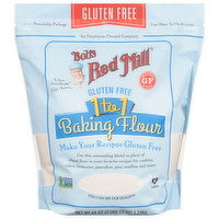 Bob's Red Mill Baking Flour, Gluten Free, 1 to 1, 44 Ounce