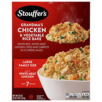 Stouffer's Rice Bake, Grandma's Chicken & Rice, Large Family Size