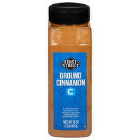 First Street Cinnamon, Ground, 16 Ounce