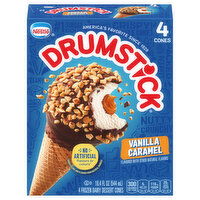 Drumstick Dessert Cones, Vanilla Caramel - 4 Each