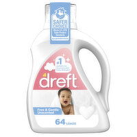 Dreft Free & Gentle Detergent, 64 loads, 1 Ounce