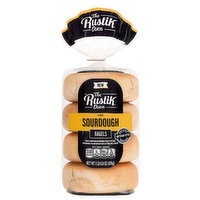 The Rustik Oven Artisan Style Sourdough Bagels - 4 Each