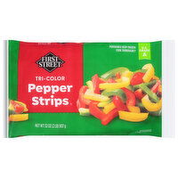 First Street Pepper Strips, Tri-Color - 32 Ounce