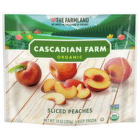 Cascadian Farm Peaches, Organic, Sliced, 10 Ounce