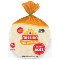 Mission Low Fat Super Soft White Corn Tortillas - 30 Each