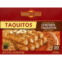 Menu Del Sol Family Pack Chicken Taquitos - 58 Each