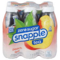 Snapple Tea, Zero Sugar, Peach, 6 Pack