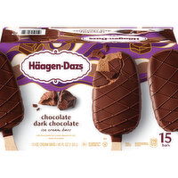 Haagen-Dazs Ice Cream Bars, Dark Chocolate, 15 Each