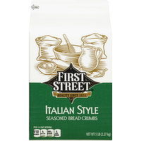 First Street Bread Crumbs, Seasoned, Italian Style, 5 Pound