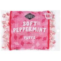 First Street Hard Candies, Soft Peppermint Puffs - 32 Ounce