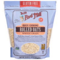 Bob's Red Mill Rolled Oats, Gluten Free, Quick Cooking, 28 Ounce