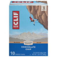 Clif Bar Energy Bars, Chocolate Chip, 10 Each