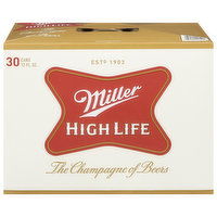 Miller High Life Beer, 30 Each