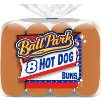Ball Park White Hot Dog Buns, 8 count, 14 oz - 8 Each