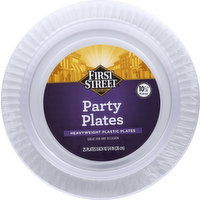 First Street Plastic Plates, Heavyweight, Party, 10-1/4 Inches - 25 Each