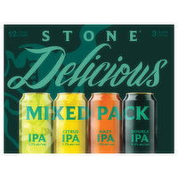 Stone Beer, Delicious, Assorted, Mixed Pack - 12 Each