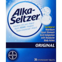 Alka-Seltzer Antacid/Analgesic, Original, Effervescent Tablets - 36 Each