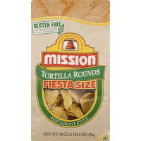 Mission Tortilla Rounds, Restaurant Style, Fiesta Size, 18 Ounce