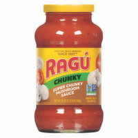 Ragu Mushroom Sauce, Chunky, Super Chunky - 24 Ounce