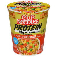Cup Noodles Protein Rich & Savory Chicken Flavor Ramen Noodle Soup in Sauce
