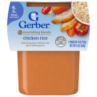 Gerber Chicken Rice, Nourishing Blends, Sitter 2nd Foods - 8 Ounce