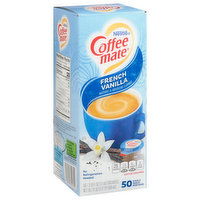 Coffee-Mate Coffee Creamer, French Vanilla, Single Serve Portions, 50 Each