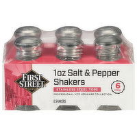 First Street Salt & Pepper Shakers, 1 Ounce - 6 Each