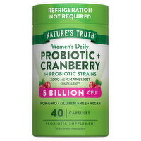 Nature's Truth Capsules Women's Daily 3000 mg Probiotic + Cranberry - 40 Each