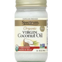 Spectrum Coconut Oil, Virgin, Organic, Unrefined - 14 Ounce