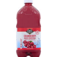 FIRST STREET Juice Cocktail, Cranberry, from Concentrate - 64 Ounce