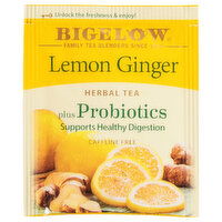 Bigelow Herbal Tea, Lemon Ginger, Caffeine Free - 1 Each