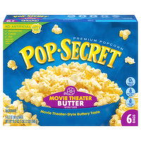 Pop-Secret Popcorn, Premium, Movie Theater Butter, 6 Each