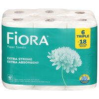 Fiora 2-Ply Extra Strong Extra Absorbent Triple Paper Towels - 6 Each