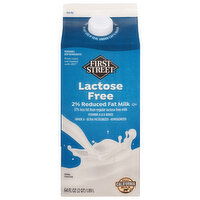 First Street Milk, 2% Reduced Fat, Lactose Free - 64 Fluid ounce