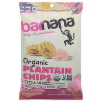 Barnana Plantain Chips, Organic, Himalayan Pink Salt, Kettle Cooked - 5 Ounce