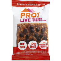 PROBAR Nutrition Bar, Live Probiotic, Peanut Butter Chocolate - 2 Ounce