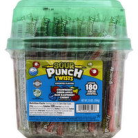 Sour Punch Candy, Assorted Flavors, 180 Each