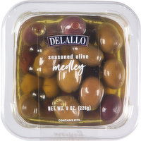 Delallo Seasoned Olive, Medley - 8 Ounce