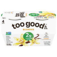 Too Good & Co. Blended Ultra-Filtered Cultured Low Fat Milk Vanilla Yogurt - 4 Each