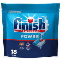 Finish Tabs Power Dishwasher Detergent - 18 Each