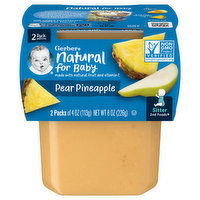 Gerber Pear Pineapple, Sitter 2nd Foods, 2 Pack - 2 Each