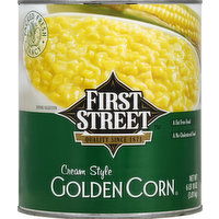 First Street Corn, Golden, Cream Style, 106 Ounce