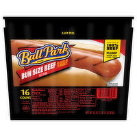 Ball Park Bun Size Beef Franks - 30 Ounce
