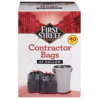 First Street Contractor Bags, 45 Gallon - 40 Each