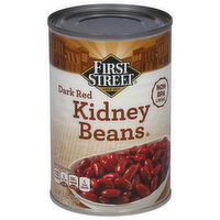 First Street Kidney Beans, Dark Red - 15 Ounce