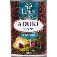 Eden Aduki Beans, No Salt Added, 15 Ounce