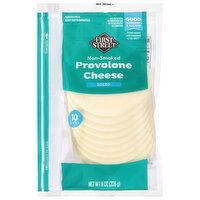 First Street Non-Smoked Provolone Sliced Cheese - 10 Each