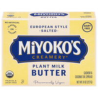 Miyoko's Creamery Butter, Plant Milk, Salted, European Style, 8 Ounce